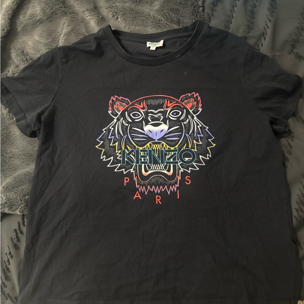 Kenzo Kids  Black Tiger Graphic T-Shirt